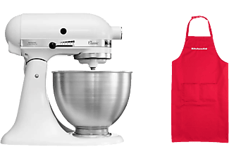 KITCHENAID K45 Classic - Küchenmaschine mit Kochschürze (Weiss)