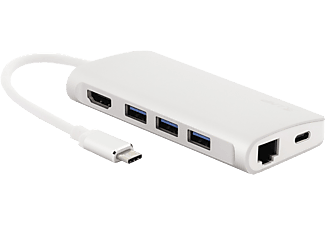 LMP USB-C mini Dock - Dockingstation (Silber)