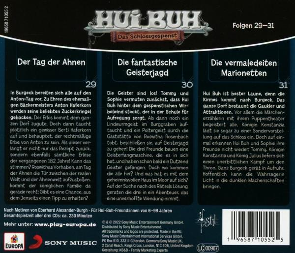 DVD-Rückseite mit Text und Bildern auf Deutsch.