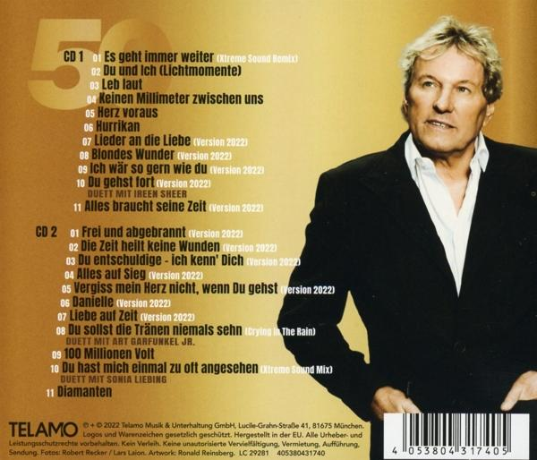 Albumcover mit einem Mann im Anzug und einer Titelliste.