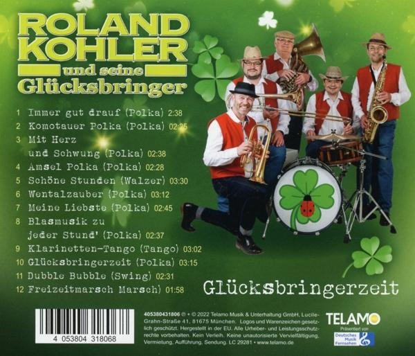 Albumcover mit einer Band, die Instrumente spielt. Die Band ist in traditioneller Kleidung gekleidet.