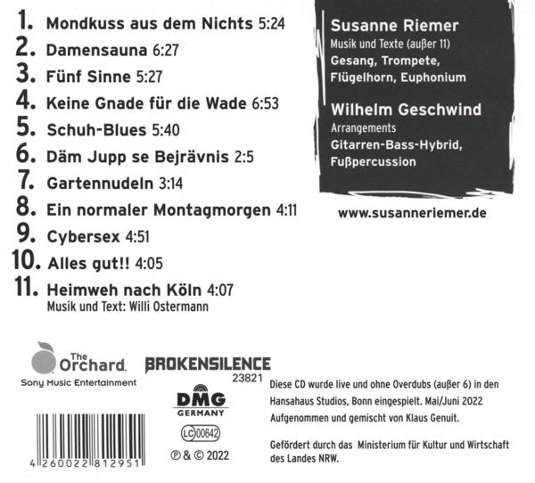 Susanne Riemer Duo - Unverpackt  - (CD)