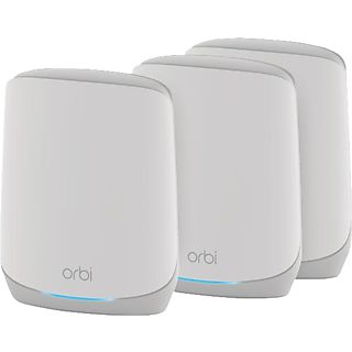 NETGEAR Orbi WiFi 6 Tri-Band (AX5400 3-Set RBK763S) - Mesh-System (Weiss)