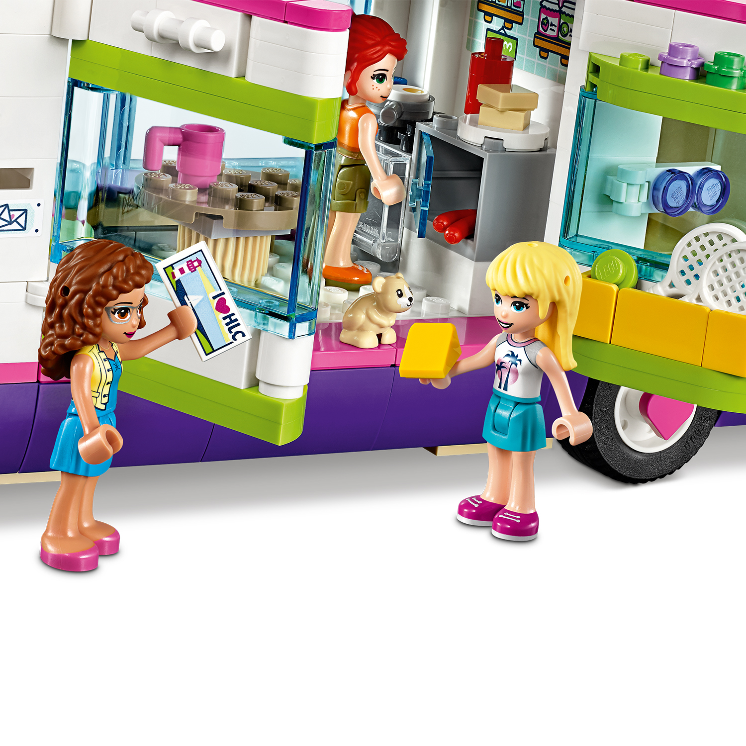 LEGO Friends 41395 Freundschaftsbus Bausatz, Mehrfarbig
