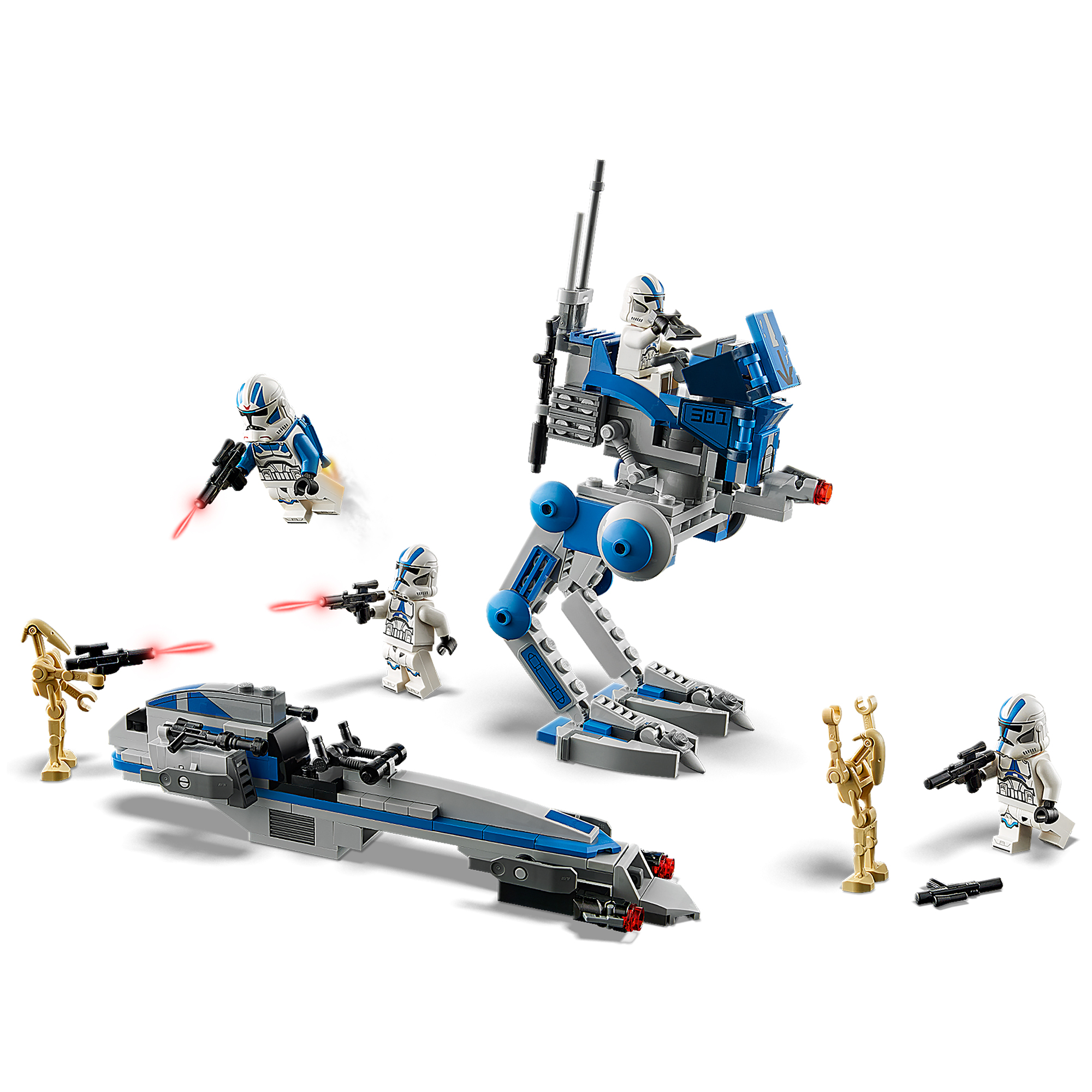 LEGO Star Wars 75280 Clone Troopers™ der 501. Legion™ Bausatz, Mehrfarbig