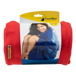 TRAVEL BLUE Travel Blanket - Couverture polaire (Rouge)