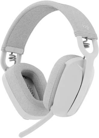 LOGITECH Zone Vibe 100 vezeték nélküli fejhallgató mikrofonnal, Bluetooth, piszkosfehér (981-001219)