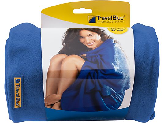 TRAVEL BLUE Travel Blanket - Fleecedecke (Blau)