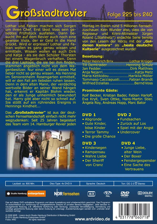 Ein DVD-Cover für die Fernsehsendung Grossstadtrevier.