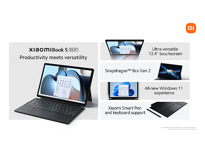 XIAOMI BOOK S | 12.4 inch - Qualcomm - 8 GB - 256 GB | MediaMarkt