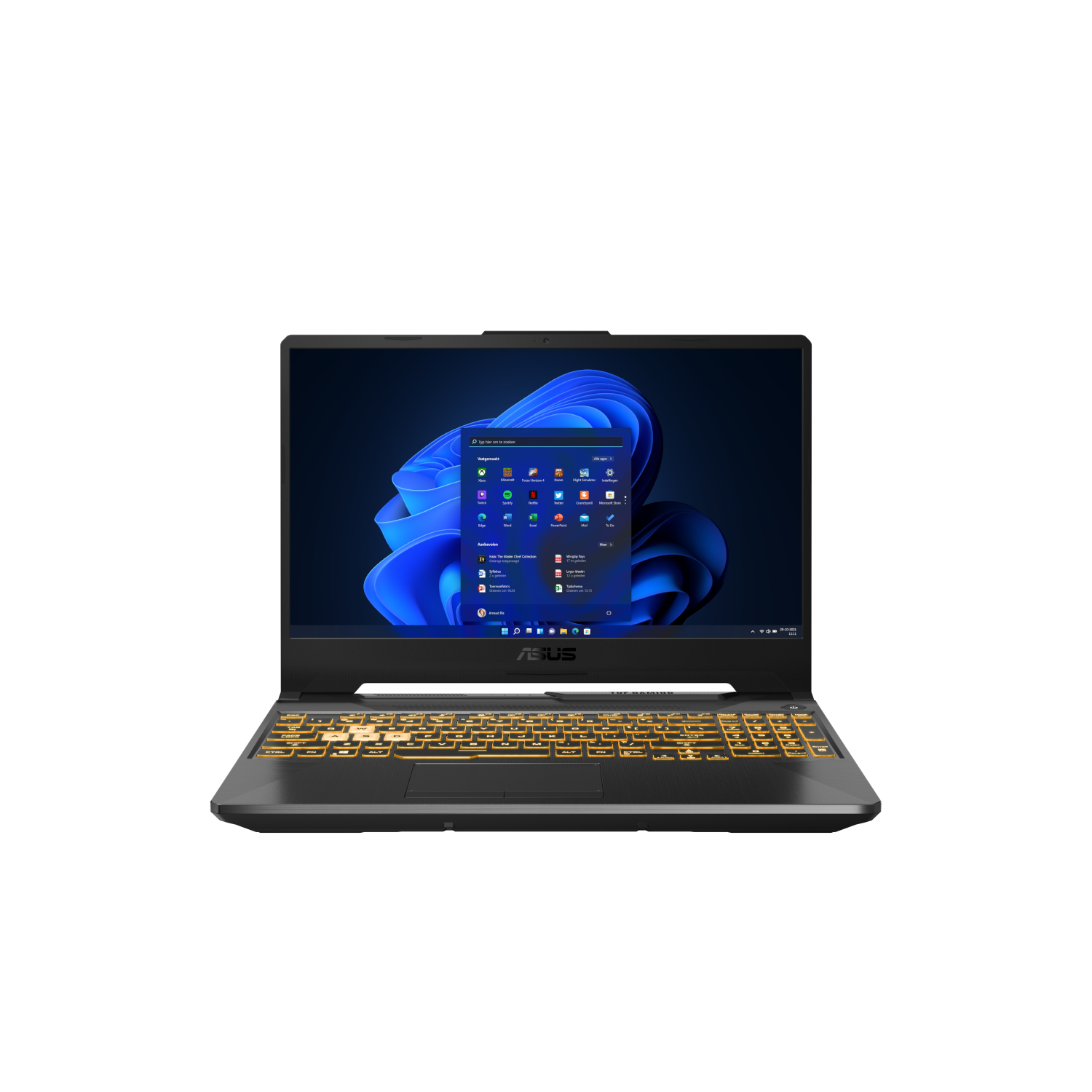 ASUS TUF GAMING F15 FX506HC-HN006W - 15.6 inch - Intel Core i5 - 16 GB - 512 GB - RTX 3050