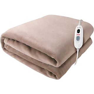 Manta eléctrica - Ufesa Softy Plus, 120 W, 180x140 cm, 3 Niveles de temperatura, Sistema autostop, Beige