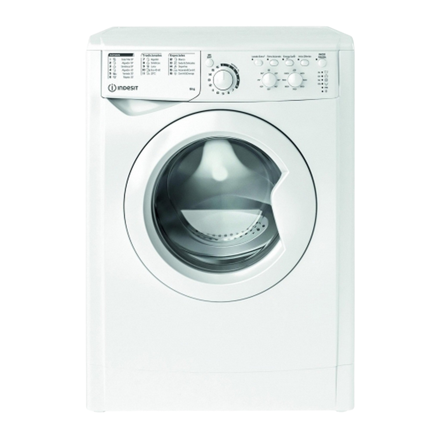 Lavadora carga frontal - Indesit EWC 61050 W SP N, 6 kg, Libre instalación, 1.000 rpm, 16 Programas, Blanco