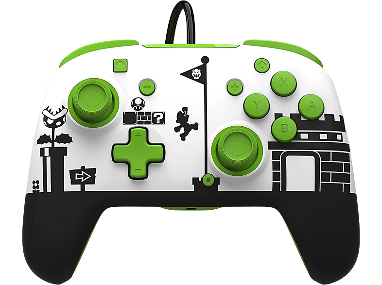 Mando Nintendo Switch - PDP Super Mario, Para Switch, Con Cable, Multicolor