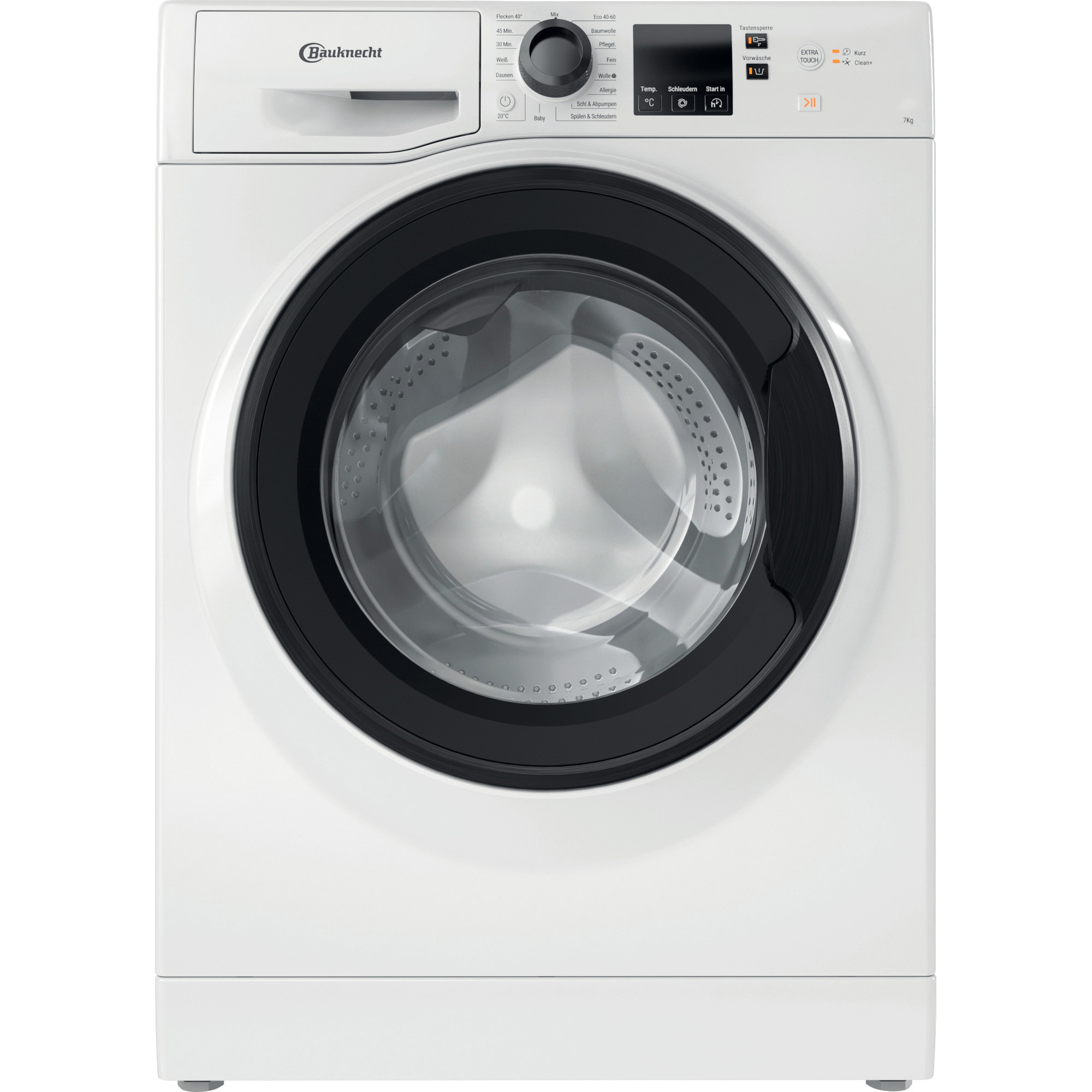 BAUKNECHT WM 7 M100 B Waschmaschine (7 kg, 1351 U/Min., B)