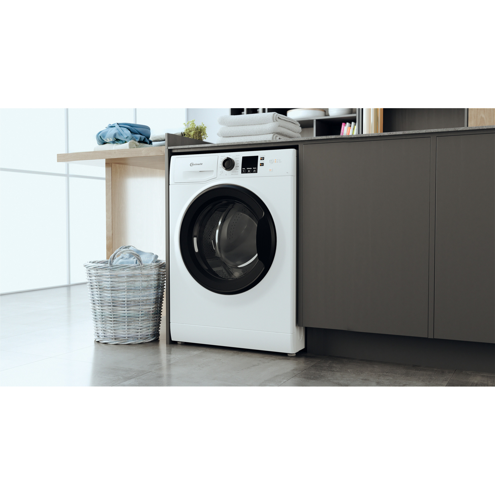 BAUKNECHT WM 7 M100 B Waschmaschine (7 kg, 1351 U/Min., B)