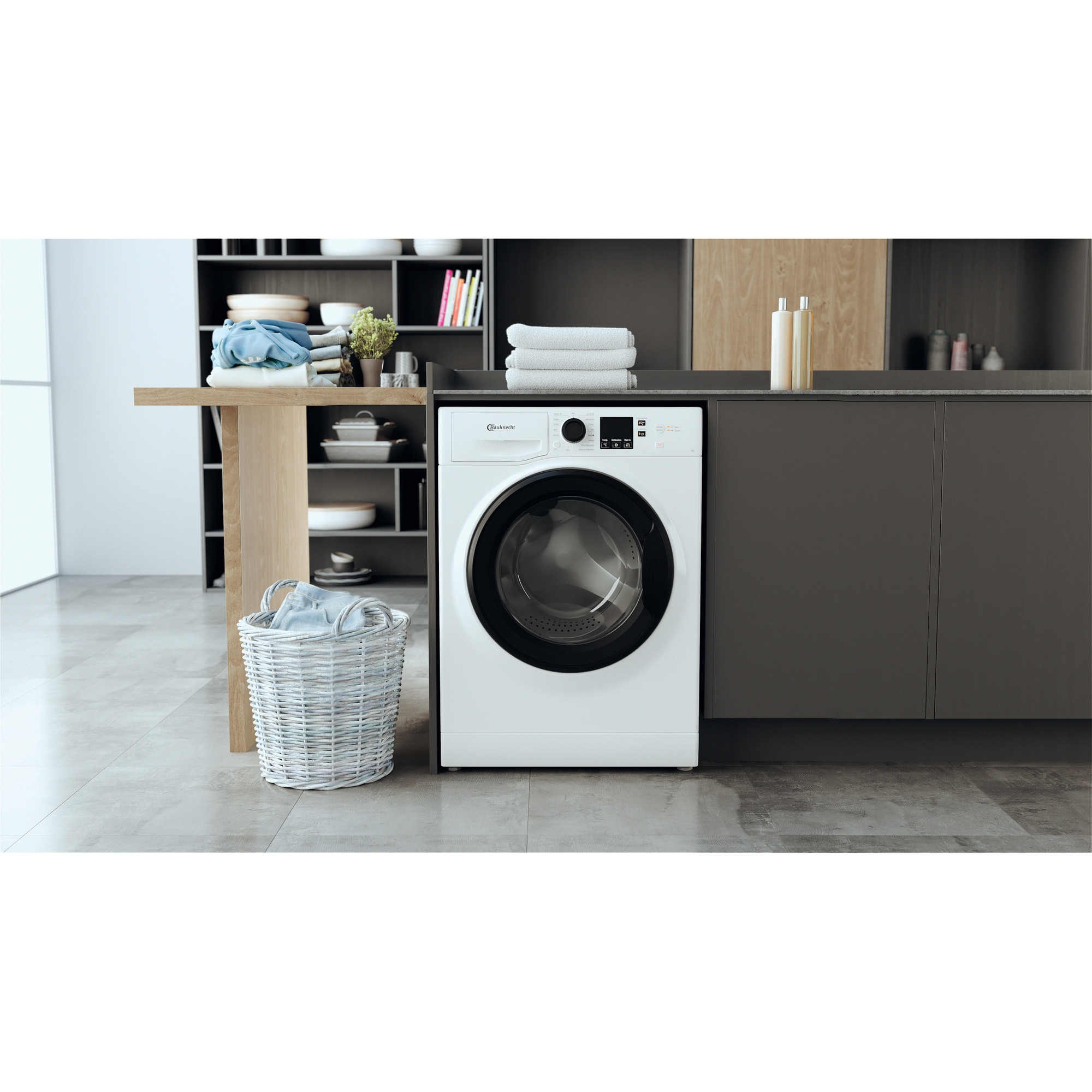 BAUKNECHT WM 7 M100 B Waschmaschine (7 kg, 1351 U/Min., B)