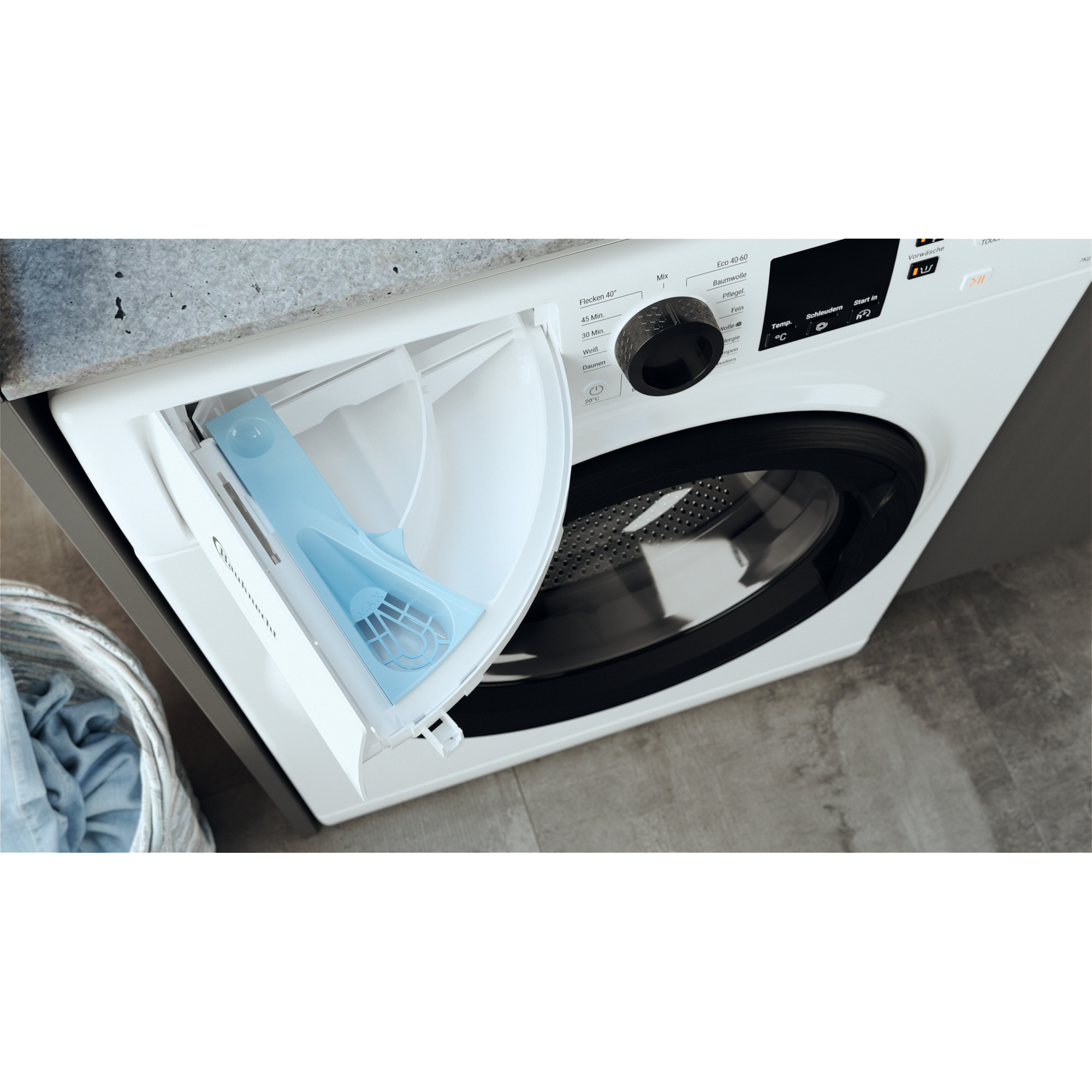 BAUKNECHT WM 7 M100 B Waschmaschine (7 kg, 1351 U/Min., B)
