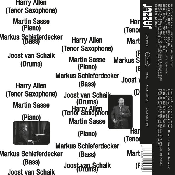 Allen,Harry/Sasse,Martin Quartet - Live At Bird's Eye  - (CD)