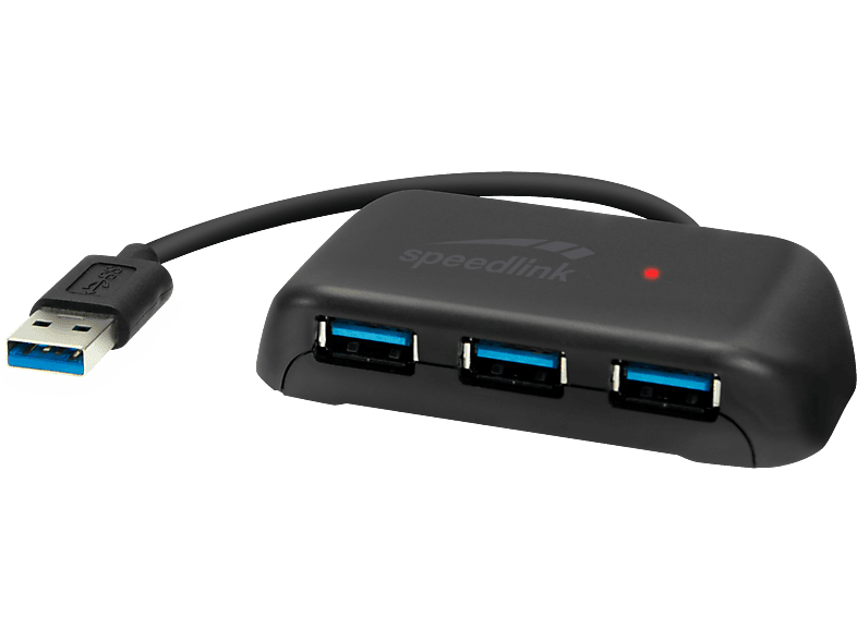 SPEEDLINK SNAPPY EVO (USB-A) - USB Hub (Schwarz)