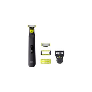 Barbero - Philips One Blade Pro QP6541/15,  maquinilla de afeitar cara y cuerpo, cuchilla 360, uso en seco y mojado, 14 longitudes, autonomía 90 min