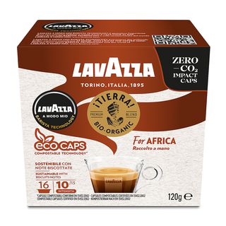 LAVAZZA Capsule Lavazza per macchine da caffè A Modo Mio TIERRA AFRICA COMPOST 16C, 0,158 kg