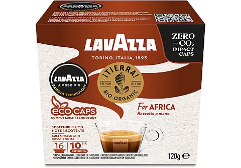 LAVAZZA Capsule Lavazza per macchine da caffè A Modo Mio TIERRA AFRICA COMPOST 16C, 0,158 kg