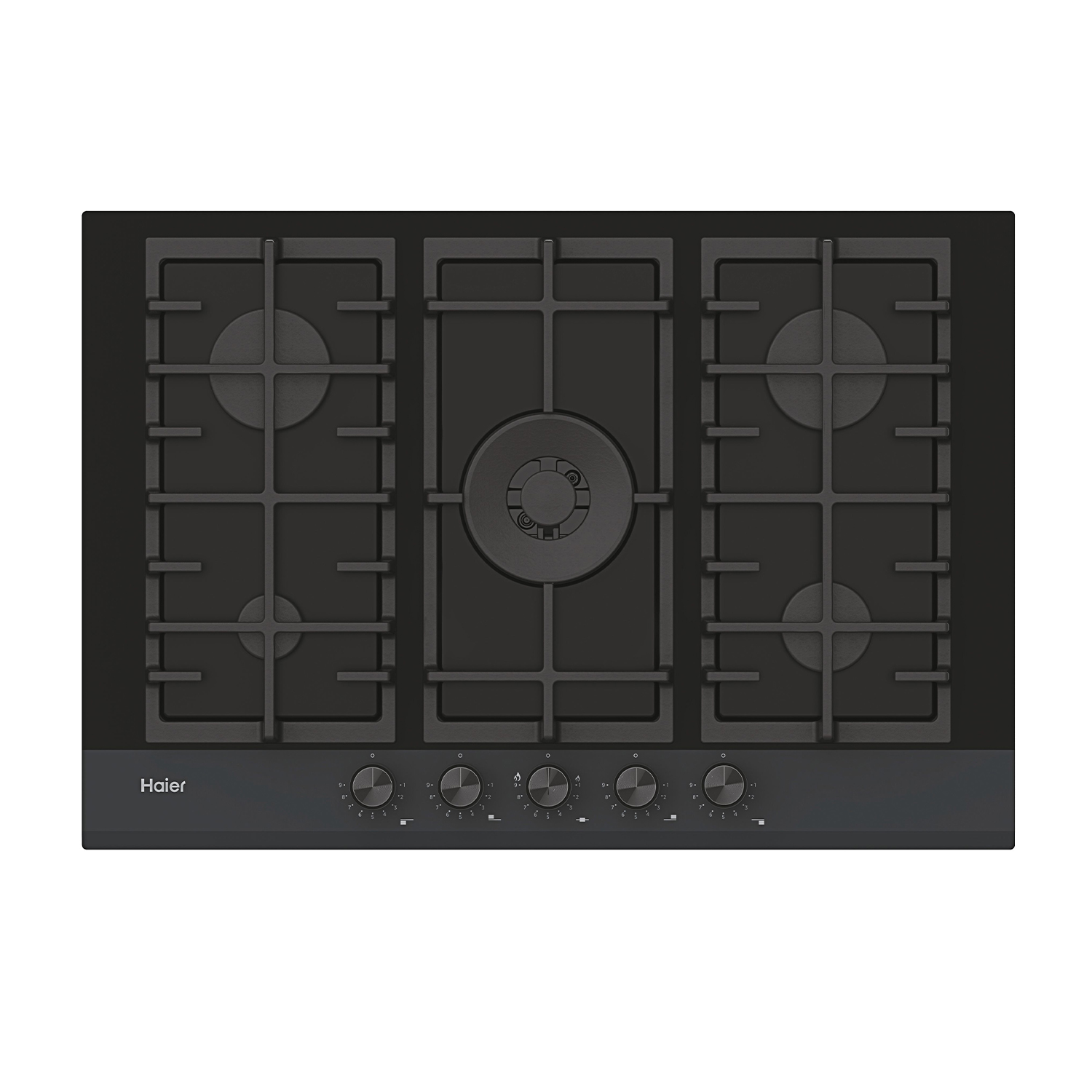 Piano Cottura Haier Havg75Hbpb, 5 zone cottura, 74,5 cm x 51