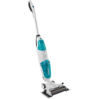 LEIFHEIT Regulus Aqua PowerVac Pro - Aspirapolvere a batteria (Bianco/Turchese)