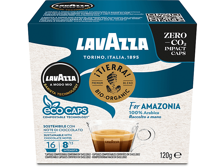 Lavazza Caffè in capsule Tierra Amazonia Compos 16, Lavazza A modo mio, 0,158 kg