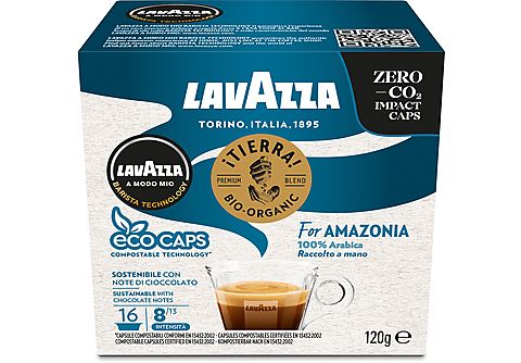 LAVAZZA Capsule Lavazza per macchine da caffè A Modo Mio TIERRA AMAZONIA COMPOS 16, 0,158 kg