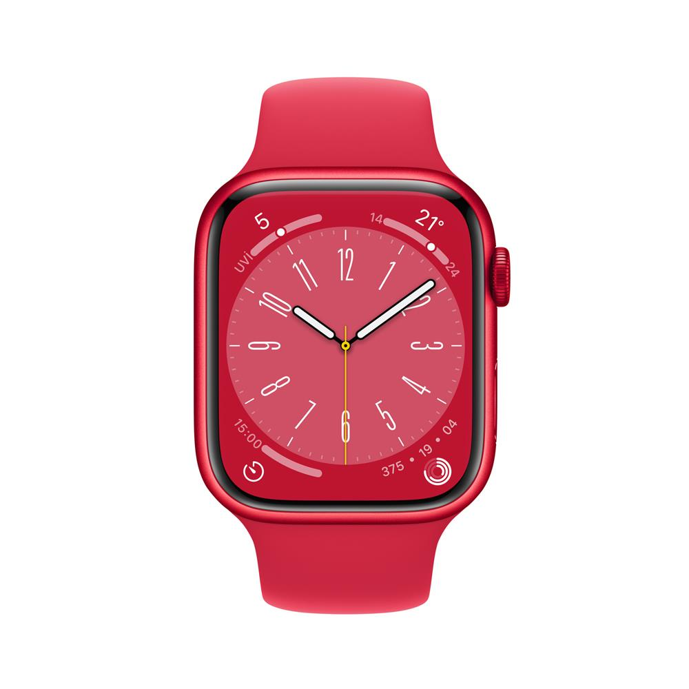 APPLE Watch Series 8 GPS + Cellular 45 mm MNKA3TU/A PRODUCT(RED) Alüminyum Kasa ve (PRODUCT)RED Spor Kordon