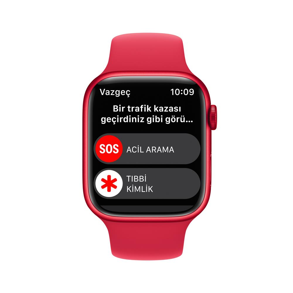 APPLE Watch Series 8 GPS + Cellular 45 mm MNKA3TU/A PRODUCT(RED) Alüminyum Kasa ve (PRODUCT)RED Spor Kordon