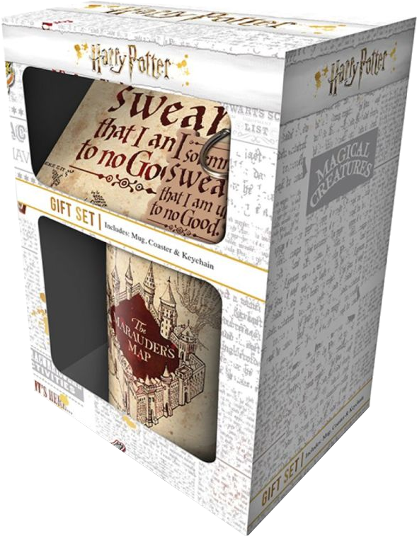 Harry Potter - The Marauders Map ajándékcsomag (bögre, poháralátét, kulcstartó)