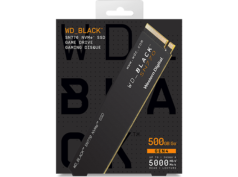 WD Black Drive Sn770 Nvme Ssd 500gb