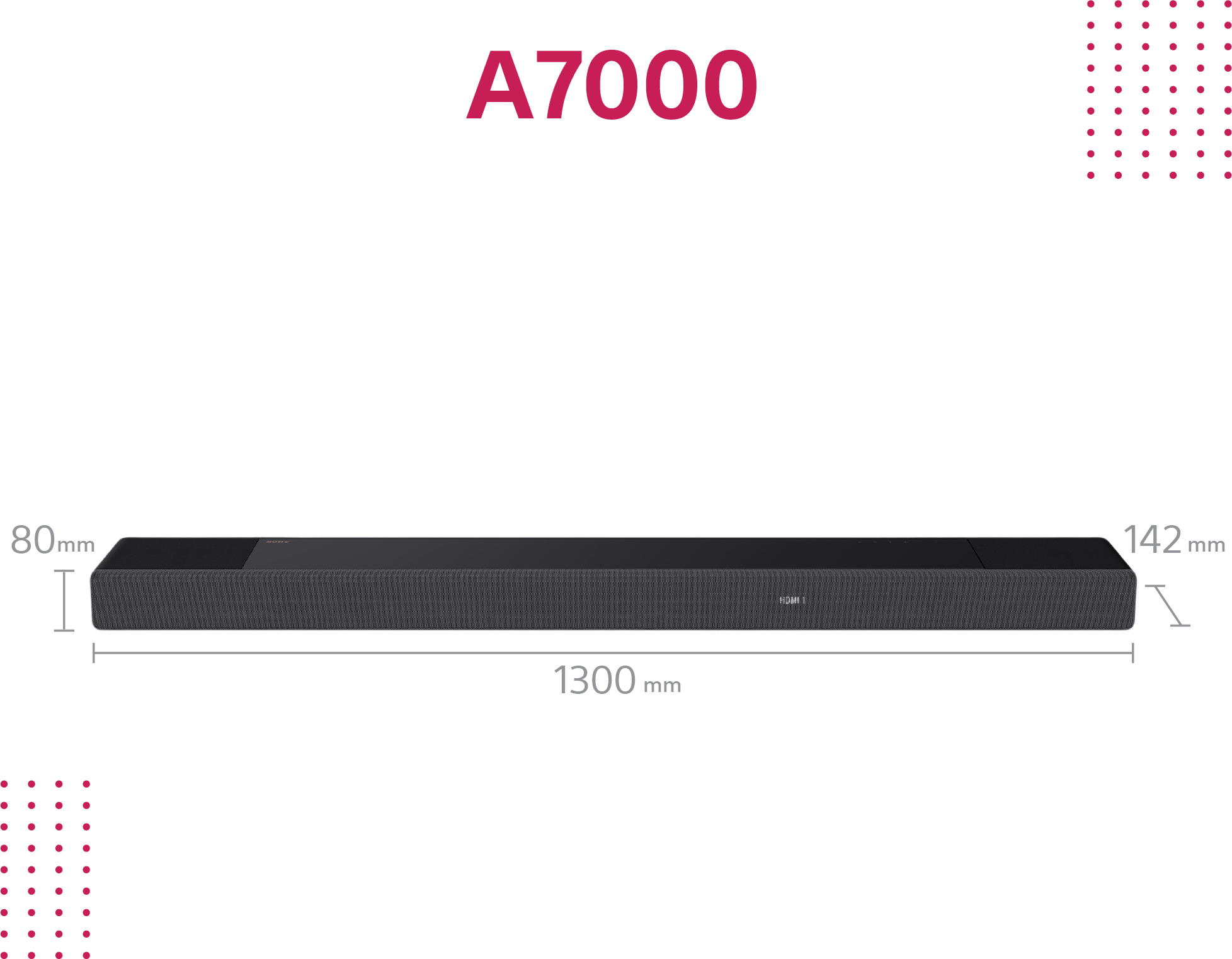 SONY HT-A7000 7.1.2 cs.  Dolby Atmos®/DTS:X®  Soundbar