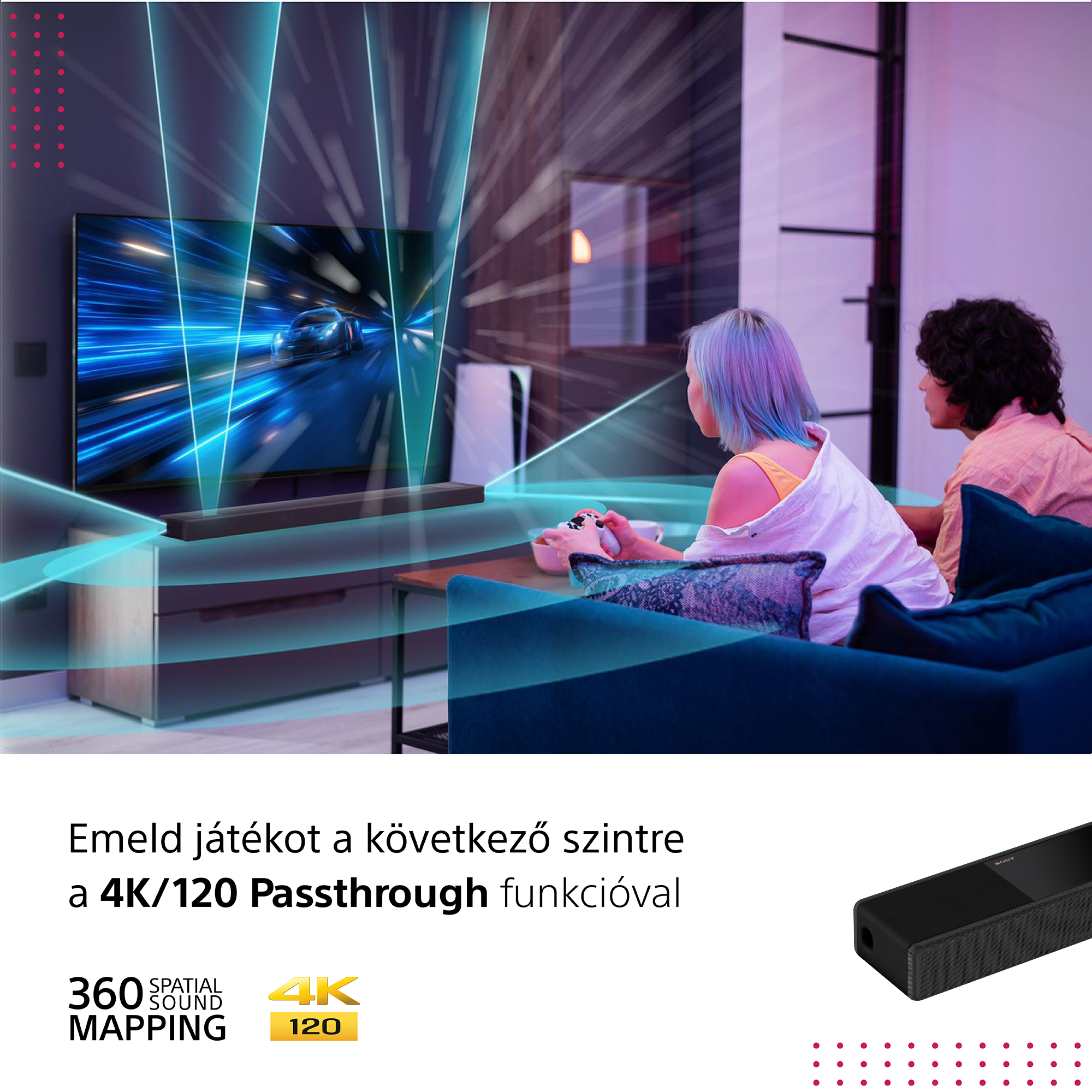 SONY HT-A7000 7.1.2 cs.  Dolby Atmos®/DTS:X®  Soundbar