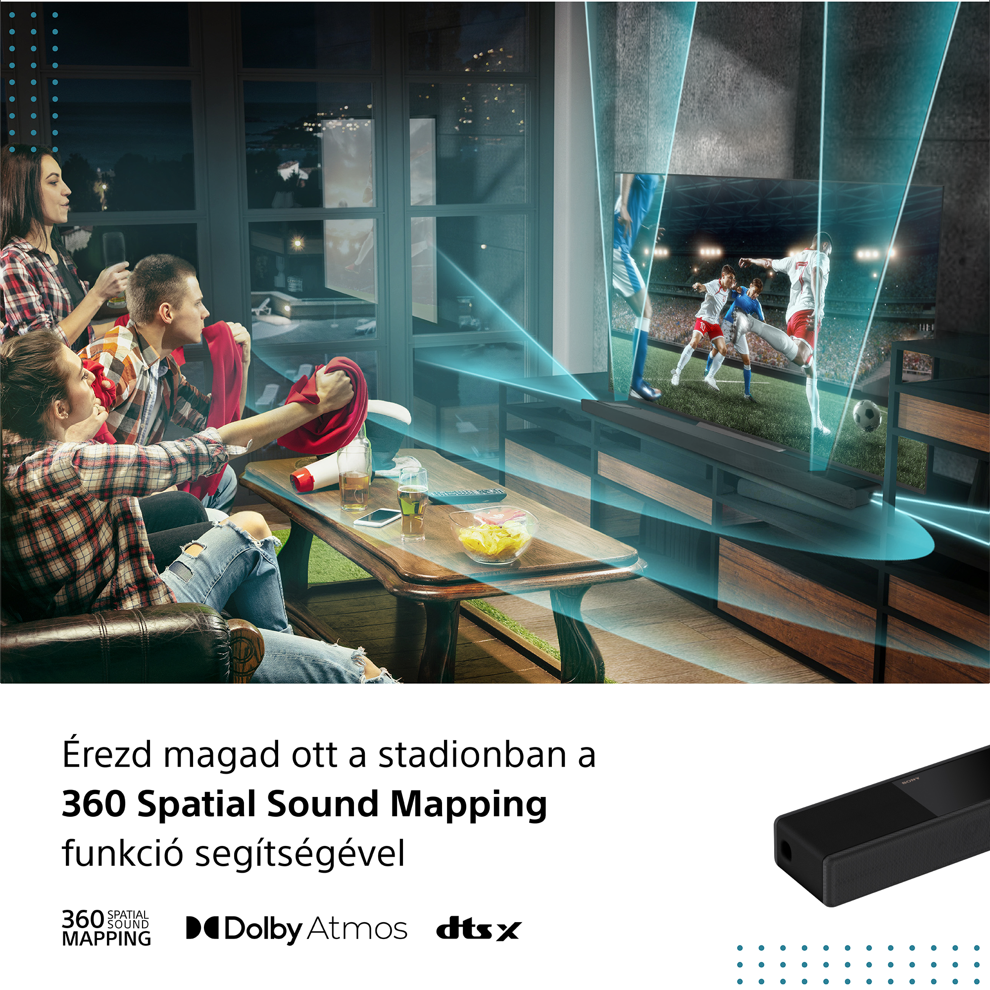 SONY HT-A7000 7.1.2 cs.  Dolby Atmos®/DTS:X®  Soundbar