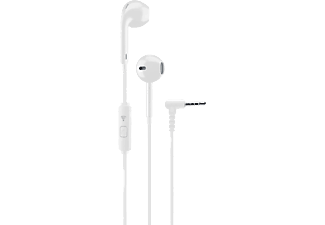 Aurculares de botón - CellularLine AUCAPSULEW, Micrófono, Blanco