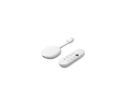 Reproductor multimedia - Google Chromecast con Google TV (HD), Resolución  1080 pixels, Mando con control por voz, Nieve