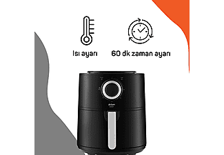 ARZUM AR2062-G Airtasty Air Fryer Sıcak Hava Fritözü Gümüş_5