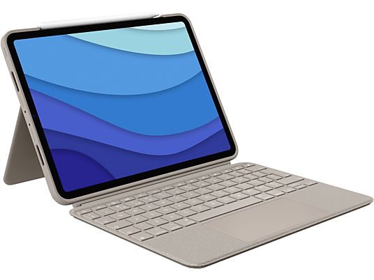 LOGITECH Combo Touch (CH) - Tastatur-Case (Sand)