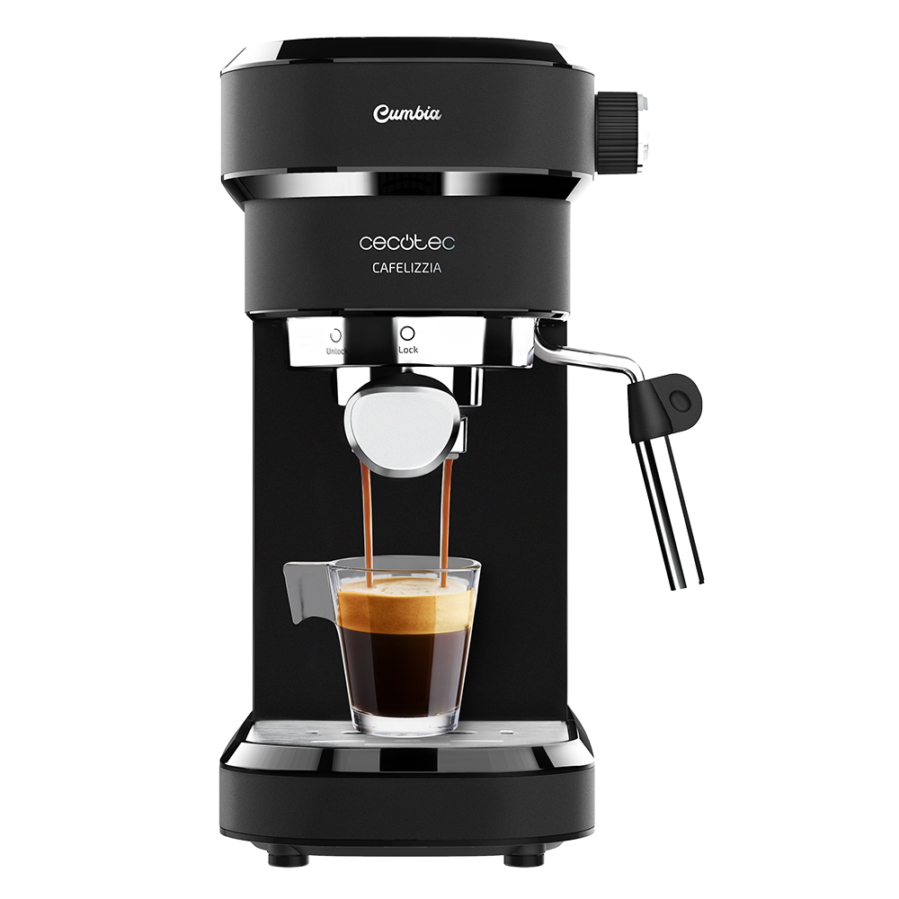 Cafetera express - Cecotec Cafelizzia 790 Black, 1350 W, 20 bar, ThermoBlock, Negro