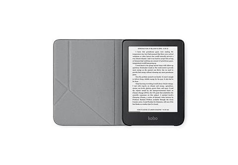 Funda eBook  Rakuten Kobo Nia SleepCover, Cuero artificial, Modo  Suspención Automático, Negro