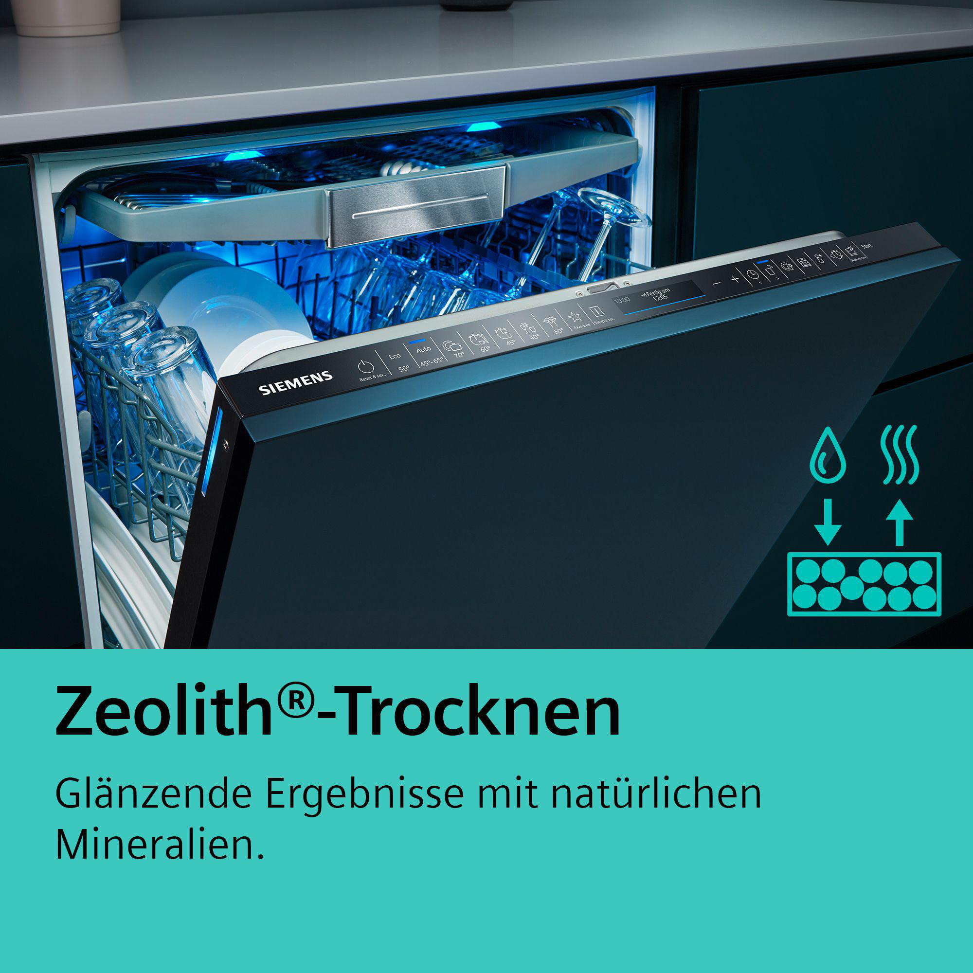 SIEMENS SN57YS03CE iQ700 Geschirrspüler (teilintegrierbar, 598 mm breit, 43 dB (A), B)