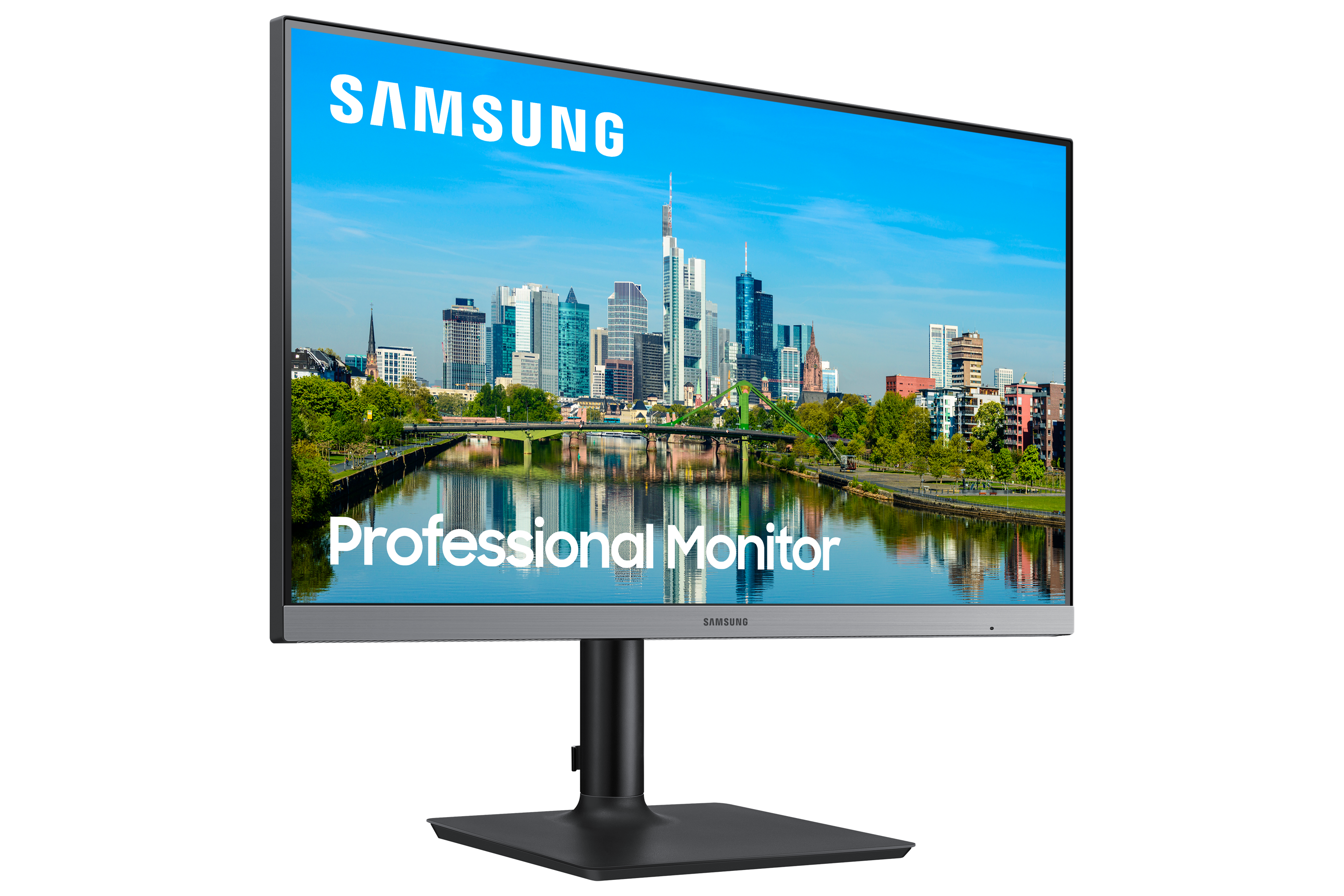 Monitor - Samsung LFF24T650FYR, 24" FHD, IPS, 5 ms, 75 Hz, Gris/azul oscuro