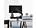 ISY Support pour moniteur Single Gaslift Noir (IMA-2000)