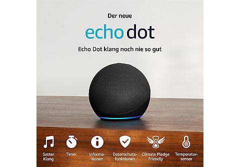 AMAZON Echo Dot 5. Generation, schwarz