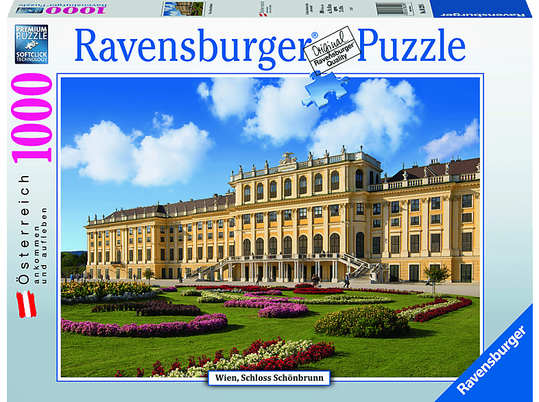 RAVENSBURGER 88229 Schloss Schönbrunn Puzzle Mehrfarbig | bis 1000 Teile