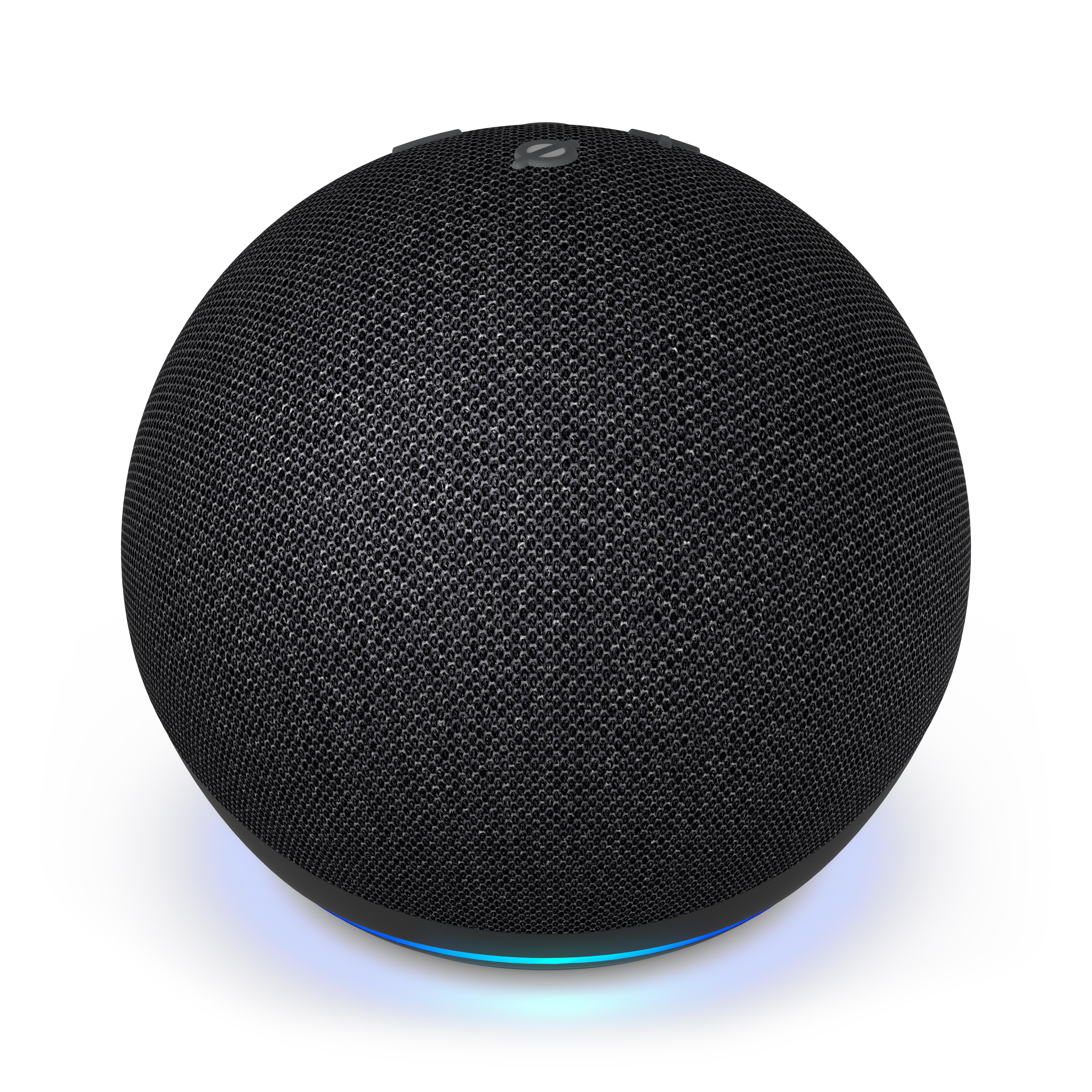 Dot Speaker, Smart mit AMAZON Alexa, (5. Anthrazit 2022), Generation, Echo